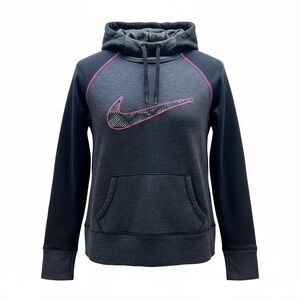 Nike Therma Fit Hoodie Sweatshirt Womens S Embroidered Performance 3046